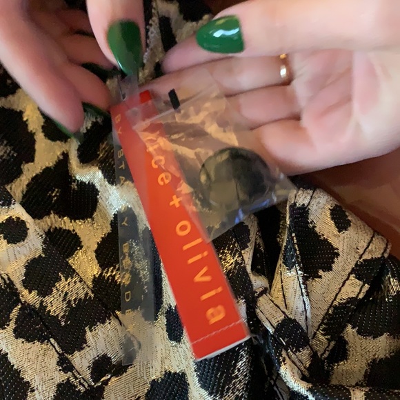 Alice + Olivia Leopard Trench Coat - Picture 12 of 14